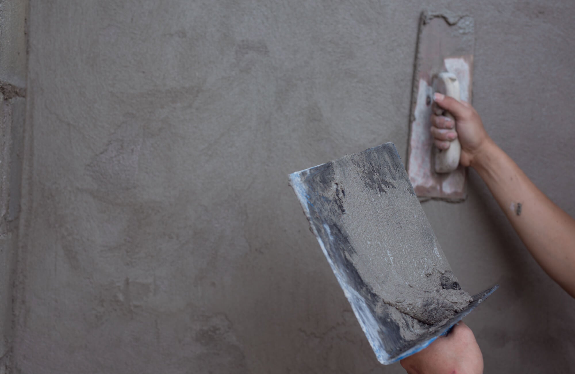 Freshly prepared wall surface highlights the importance of proper installation for long-lasting stone backsplash performance.