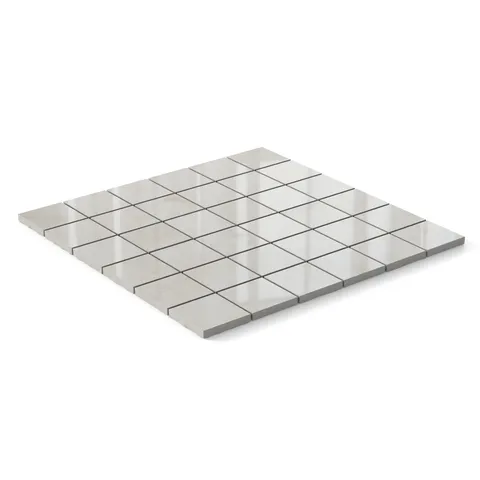 Ramsey 2 x 2 Polished Porcelain Mosaic Tile in Chalk