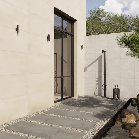 Ramsey 24 x 48 Grip Porcelain 2cm Paver Tile in Ash