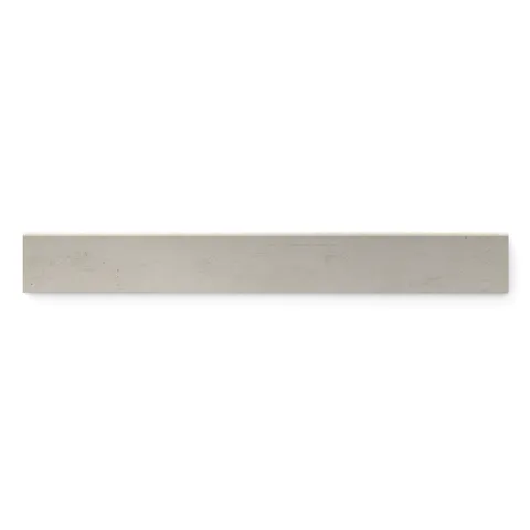 3x24 matte bullnose tile in light gray-beige tones, delivering a smooth and refined finish for stylish edging in modern spaces