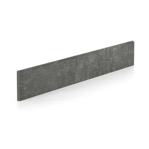 Ramsey 3 x 24 Polished Porcelain Bullnose Tile in Coal
