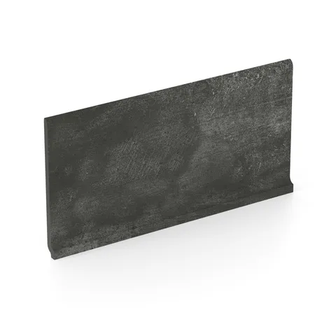 Ramsey 6 x 12 Matte Porcelain Cove Base Tile in Coal