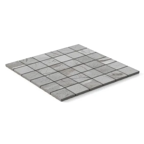 Declan 2 x 2 Matte Porcelain Mosaic Tile in Grey