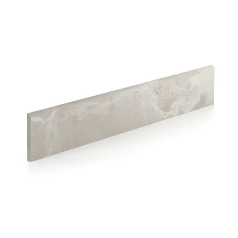 Declan 3 x 24 Matte Porcelain Bullnose Tile in White