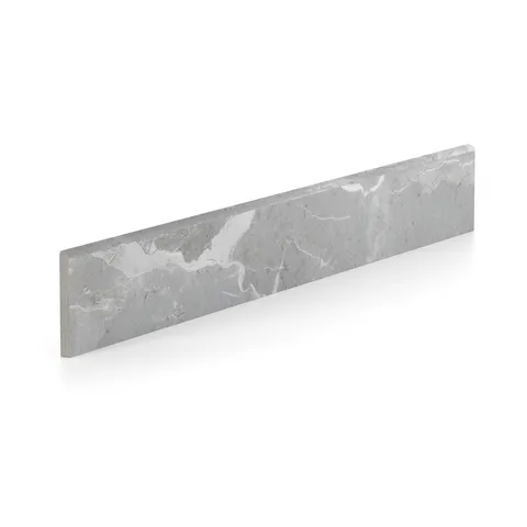 Declan 3 x 24 Matte Porcelain Bullnose Tile in Grey