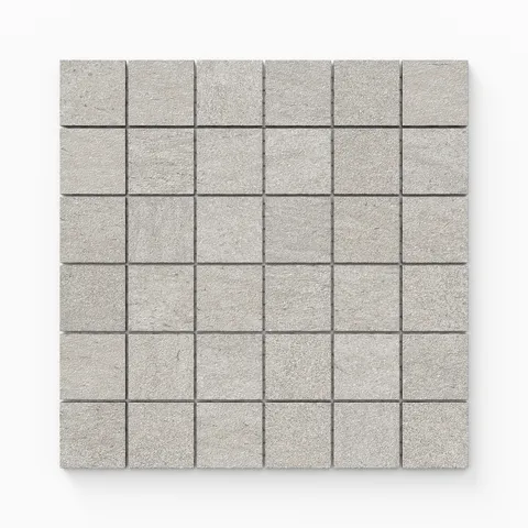 Brody 2 x 2 Matte Porcelain Mosaic Tile in Light Grey