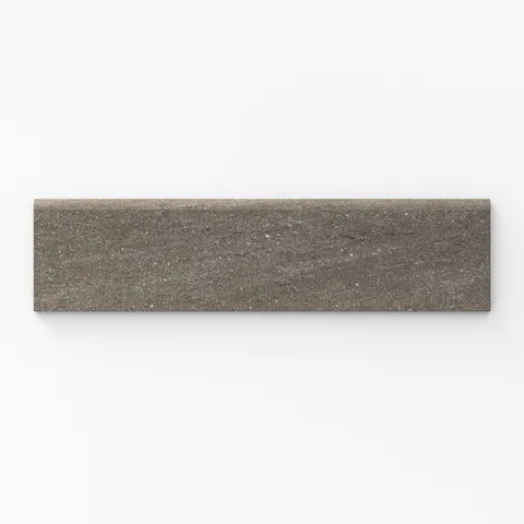 Brody 3 x 12 Matte Porcelain Bullnose Tile in Nut