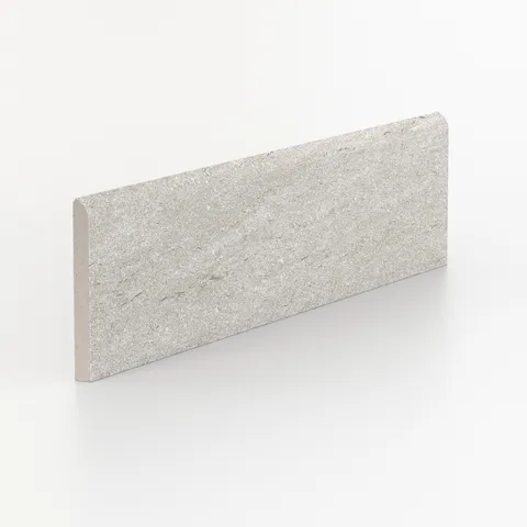 Brody 3 x 12 Matte Porcelain Bullnose Tile in Light Grey