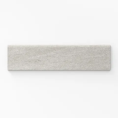 Brody 3 x 12 Matte Porcelain Bullnose Tile in Light Grey