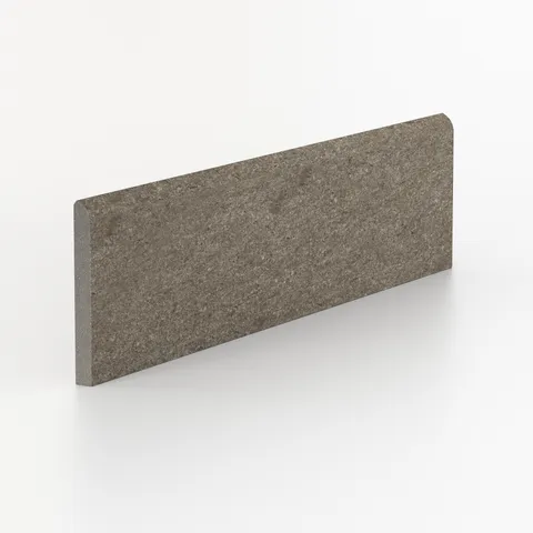 Brody 3 x 12 Matte Porcelain Bullnose Tile in Dark Grey