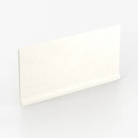 Brody 6 x 12 Matte Porcelain Cove Base Tile in White