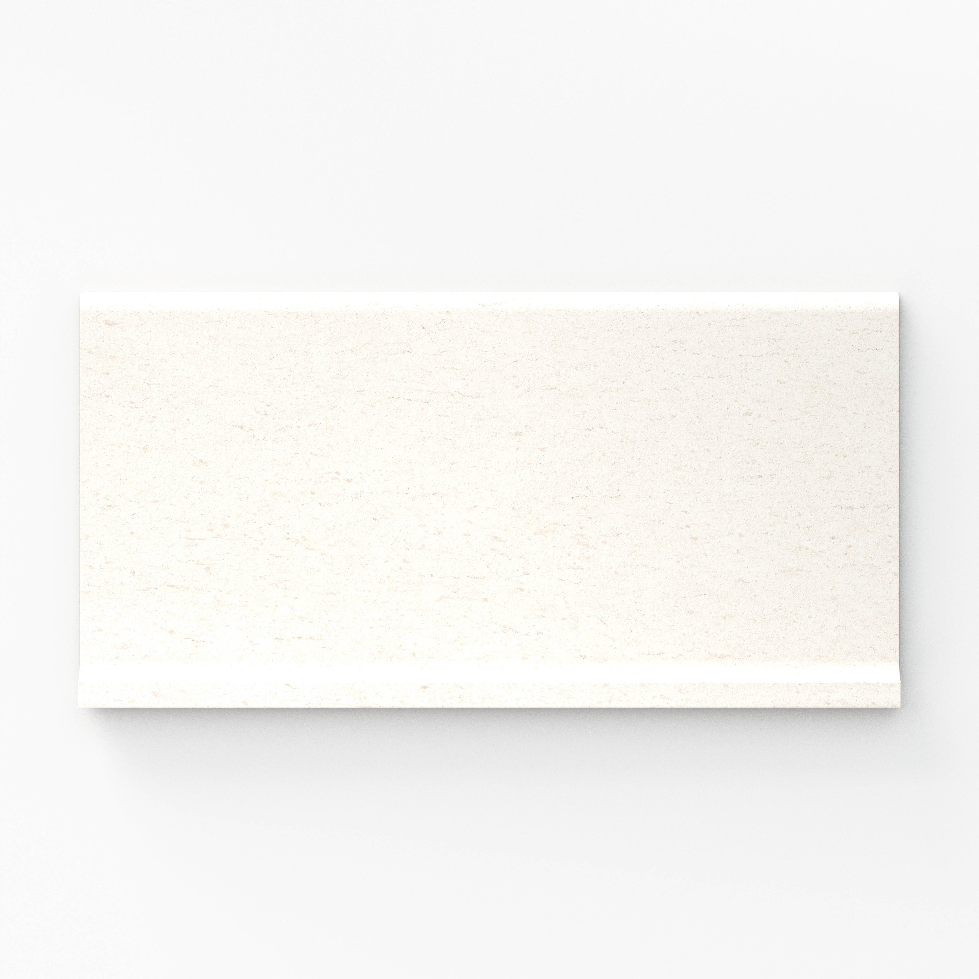 Brody 6 x 12 Matte Porcelain Cove Base Tile in White | Edward Martin