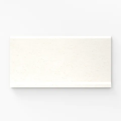 Brody 6 x 12 Matte Porcelain Cove Base Tile in White