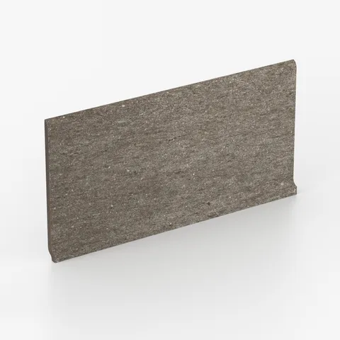 Brody 6 x 12 Matte Porcelain Cove Base Tile in Nut