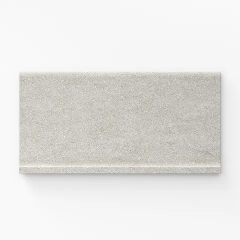 Brody 6 x 12 Matte Porcelain Cove Base Tile in Light Grey