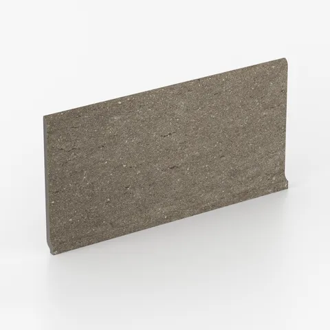 Brody 6 x 12 Matte Porcelain Cove Base Tile in Dark Grey