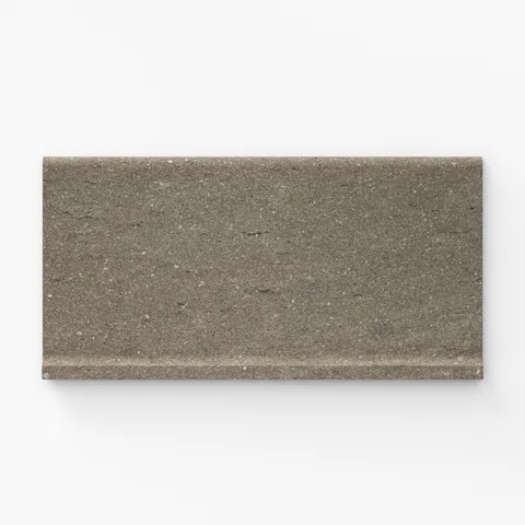Brody 6 x 12 Matte Porcelain Cove Base Tile in Dark Grey