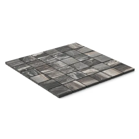 Harley 2 x 2 Matte Porcelain Mosaic Tile in Graphite
