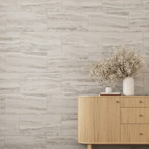 Harley 12 x 24 Matte Porcelain Tile in Greige
