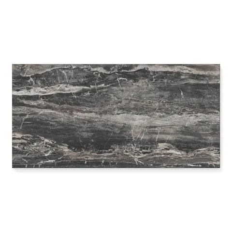 Harley 12 x 24 Polished Porcelain Tile in Graphite