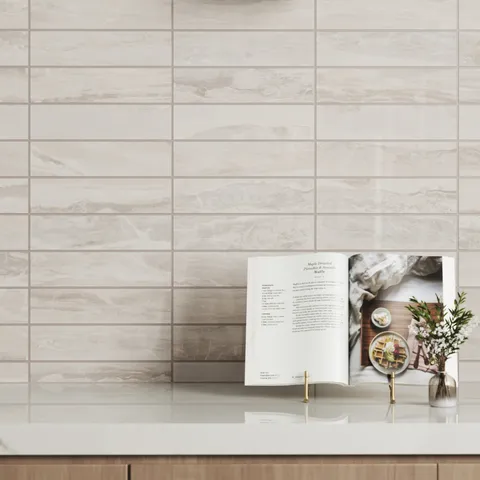 Harley 3 x 12 Polished Porcelain Tile in Greige