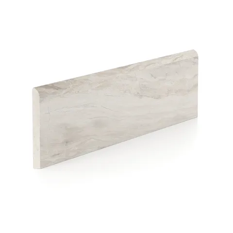 Harley 3 x 12 Matte Porcelain Bullnose Tile in Greige