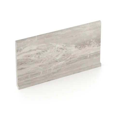 Harley 6 x 12 Matte Porcelain Cove Base Tile in Greige