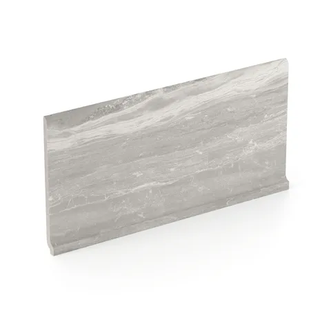 Harley 6 x 12 Matte Porcelain Cove Base Tile in Taupe