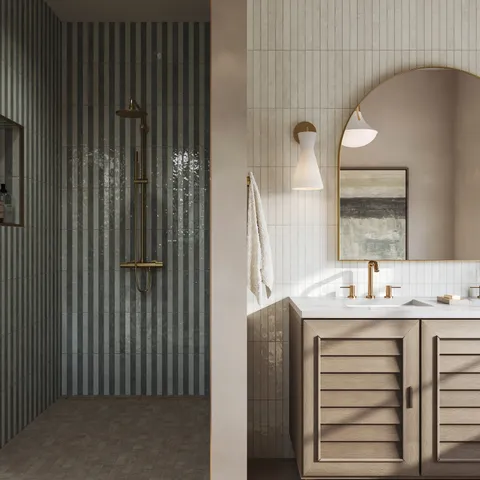 Pierce 2 x 2 Matte Porcelain Mosaic Tile in Beige
