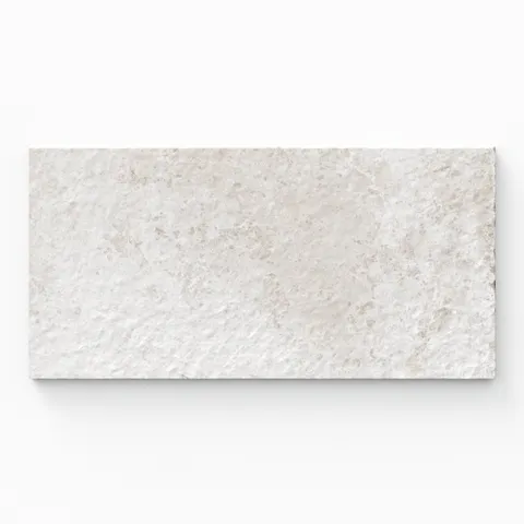 Bowden 12x24 Grip Porcelain 2cm Coping in Oat, showcasing a warm beige tone with a textured finish for versatile outdoor elegance.