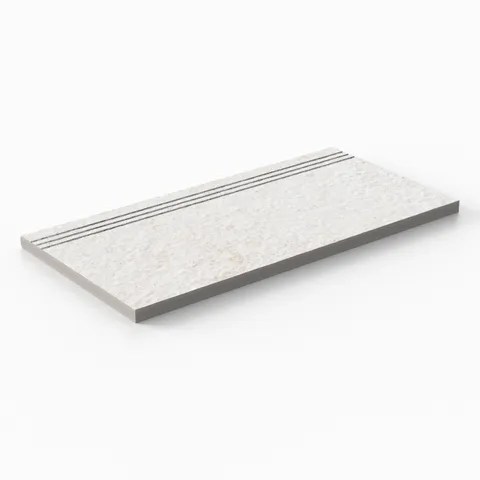 Bowden 12 x 24 Grip Porcelain 2cm Coping / Stair Tread in Canvas