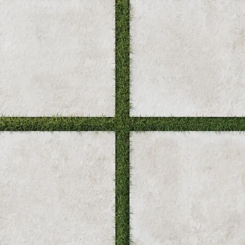 Bowden 24x24 Grip Porcelain 2CM Paver in Oat, showcasing soft beige tones with a textured finish ideal for outdoor elegance.