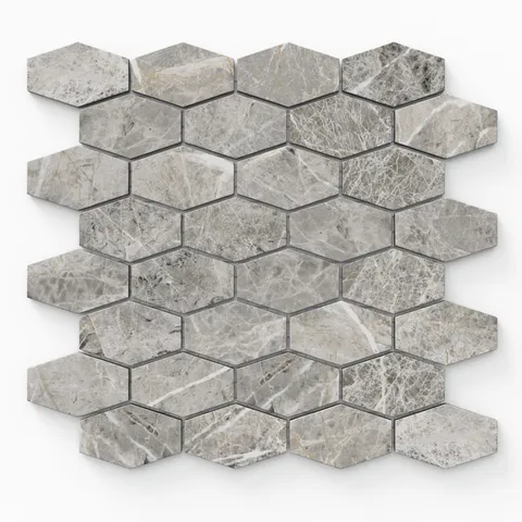 Chantel 12 x 11 Matte Porcelain Hexagon Mosaic Tile in Imperial