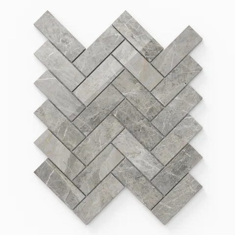 Chantel 12 x 15 Polished Porcelain Herringbone Mosaic Tile in Imperial