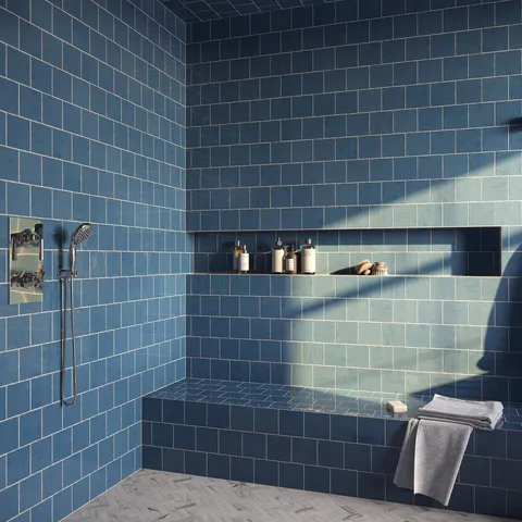 Chantel 12 x 15 Matte Porcelain Herringbone Mosaic Tile in Apuano