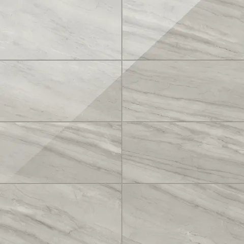 Chantel 12 x 24 Polished Porcelain Tile in Alaska Grey