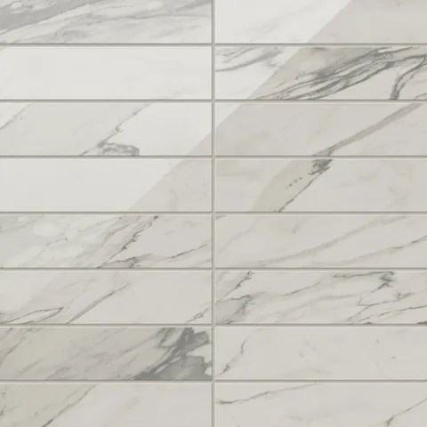 Chantel 3 x 12 Polished Porcelain Tile in Apuano