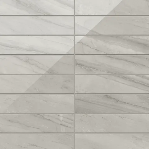 Chantel 3 x 12 Polished Porcelain Tile in Alaska Grey
