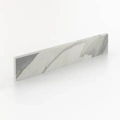 Chantel 3 x 24 Polished Porcelain Bullnose Tile in Apuano