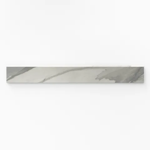 Chantel 3 x 24 Polished Porcelain Bullnose Tile in Apuano