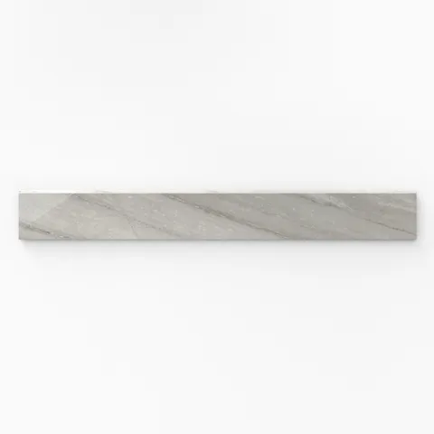 Chantel 3 x 24 Polished Porcelain Bullnose Tile in Alaska Grey