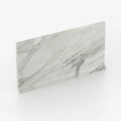 Chantel 6 x 12 Matte Porcelain Cove Base Tile in Apuano