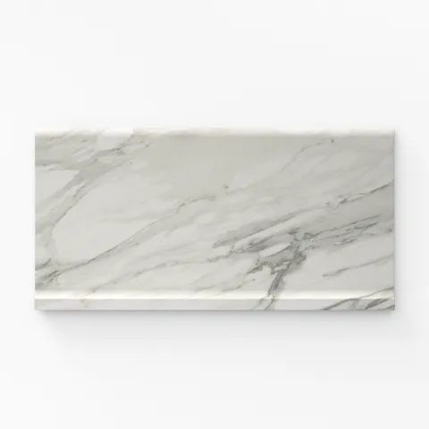 Chantel 6 x 12 Matte Porcelain Cove Base Tile in Apuano