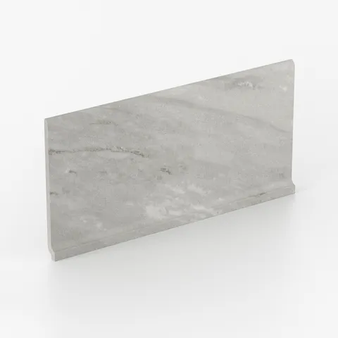 Chantel 6 x 12 Matte Porcelain Cove Base Tile in Alaska Grey