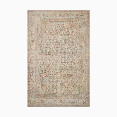 Georgette 2'6" x 9'6" Rug in Sand / Peach