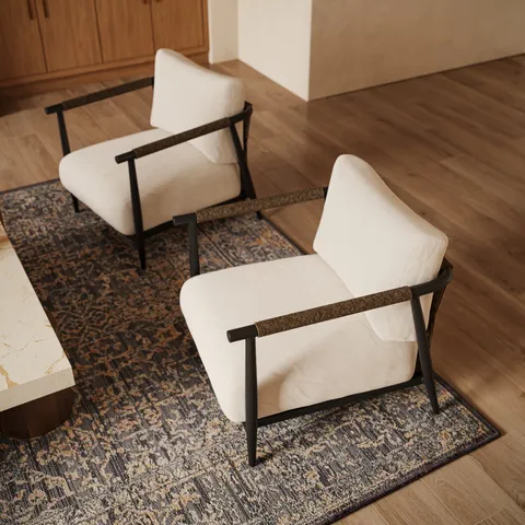 McGowan 6'3" x 9' Rug in Midnight / Desert
