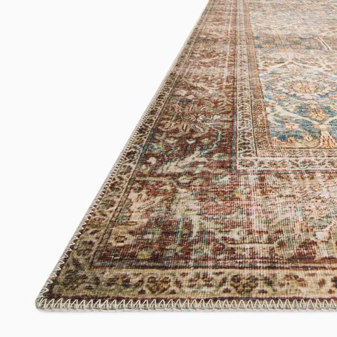 Hutchinson 9'0" x 12'0" Rug in Lake / Terracota