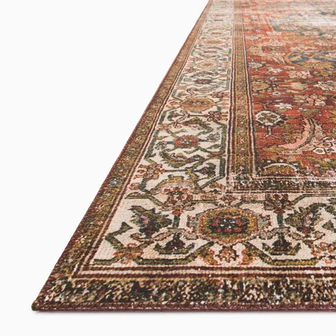 Hutchinson 2'0" x 5'0" Rug in Denim / Brick