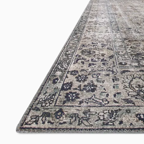 Hutchinson 2'6" x 12'0" Rug in Slate / Fog