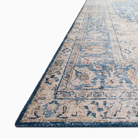 Hutchinson 9'0" x 12'0" Rug in Marine / Peach